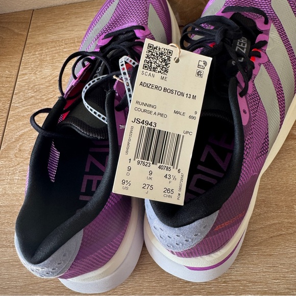 adidas Adizero Boston 13 Running Shoes – Purple/Silver – Men\'s 9.5 main image 8